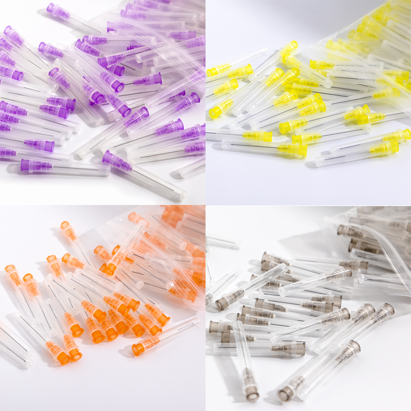 Agulha de irrigação dentária endo, agulha de limpeza endodontia, cânula de descarga, odontologia, ponta de enxágue, bolsa com zíper, 100 e 200 peças