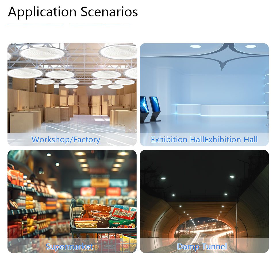 LED UFO High Bay AC85-265V 50W-600W Oświetlenie przemysłowe Lampa sufitowa Rynek Magazyn Garaż Siłownia Fabryka Światło do maszyny do szycia