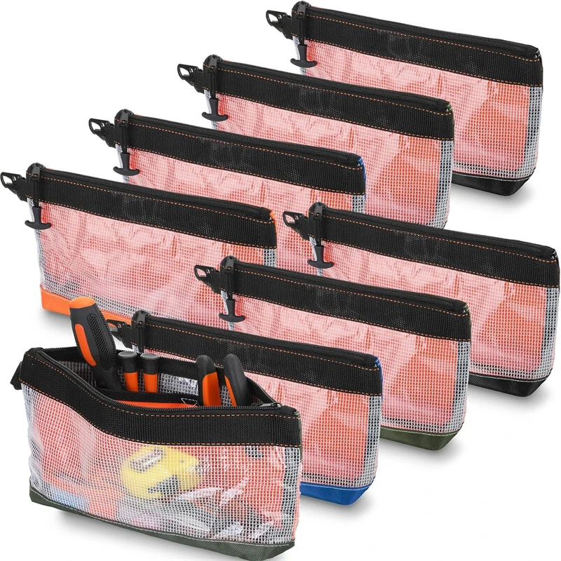 Bolsa de almacenamiento impermeable, bolsa de herramientas de PVC transparente, Kit de Hardware antiestático, bolsa de piezas portátil, bolsa de trabajo práctica multifuncional
