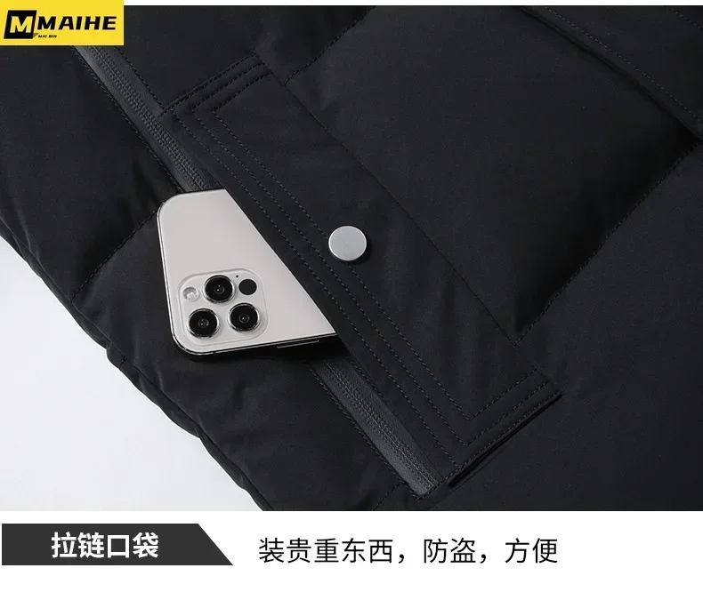 Jaqueta de marca para homens inverno moda coreana leve longo acolchoado casaco roupas masculinas cor sólida com capuz casacos de algodão quentes