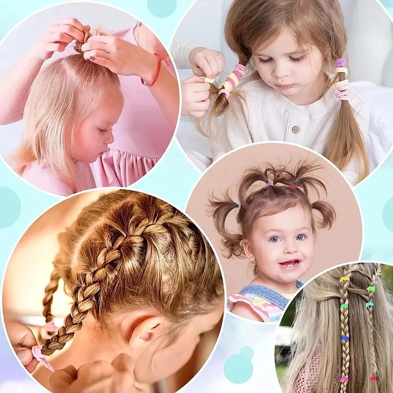 Clearance_12 pz/borsa Donne Ragazze Fasce Elastiche Per Capelli Grandi Spessi Fascette Per Capelli Senza Cuciture Nessun Danno Coda di Cavallo Titolare Fascia Per Capelli A