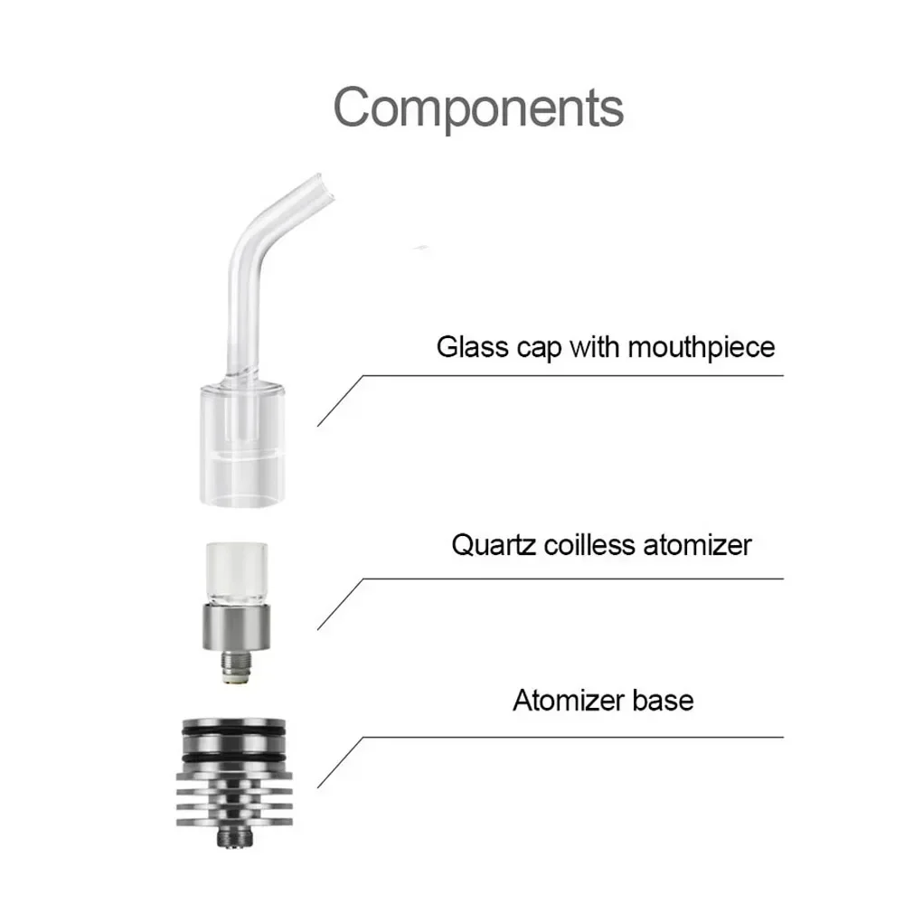 Longmada-Kit de vaporisateur à base de plantes Motar V2, chambre d'atomiseur d'avertissement, bobine de quartz, verre concentré, précieux pour 510 fils, boîte Mod