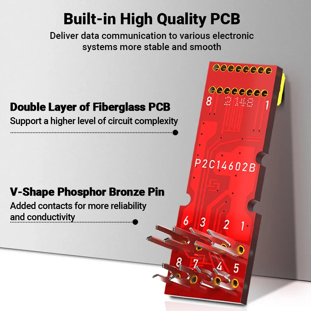 Инструмент для разъема AMPCOM RJ45, бесплатный CAT6A CAT6, 10 Гбит/с, UTP, полевая модульная вилка, инструмент, бесплатный Ethernet, многоразовые вилки Lan