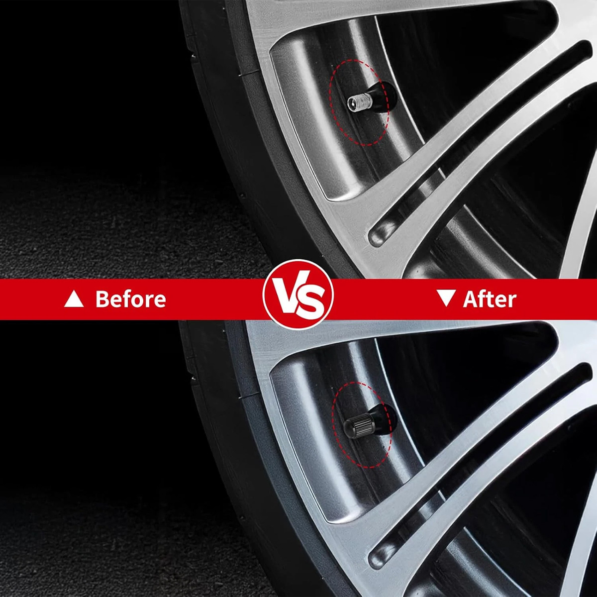 Autoband Ventieldopjes Universele Plastic Ventieldopjes Met O Rubberen Ring Autoband Ventiel Plastic Zwarte Ventieldopjes