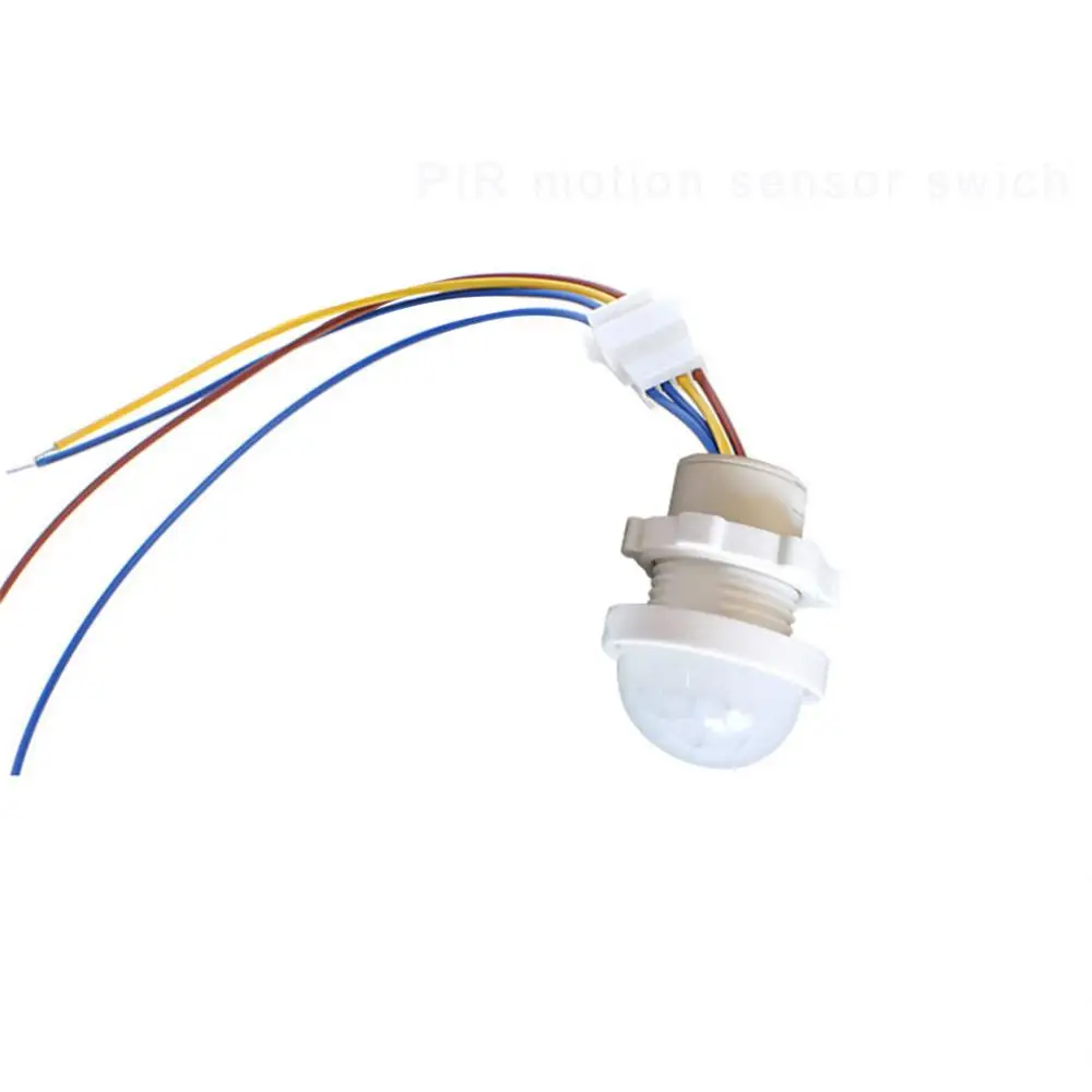Sensor de movimiento de cuerpo humano, luz nocturna LED ajustable, interruptor PIR infrarrojo, Detector, 1/3/5 piezas