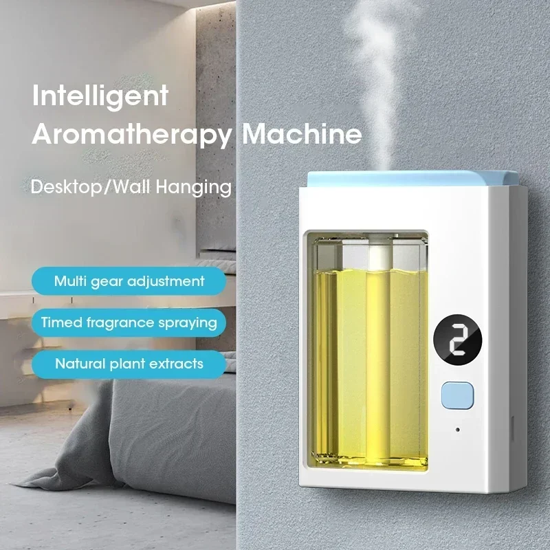 Intelligente aromatherapie-diffuser Automatische etherische olie-verstuiver USB Mini-aromatherapiemachine Thuis Auto Luchtontgeuring