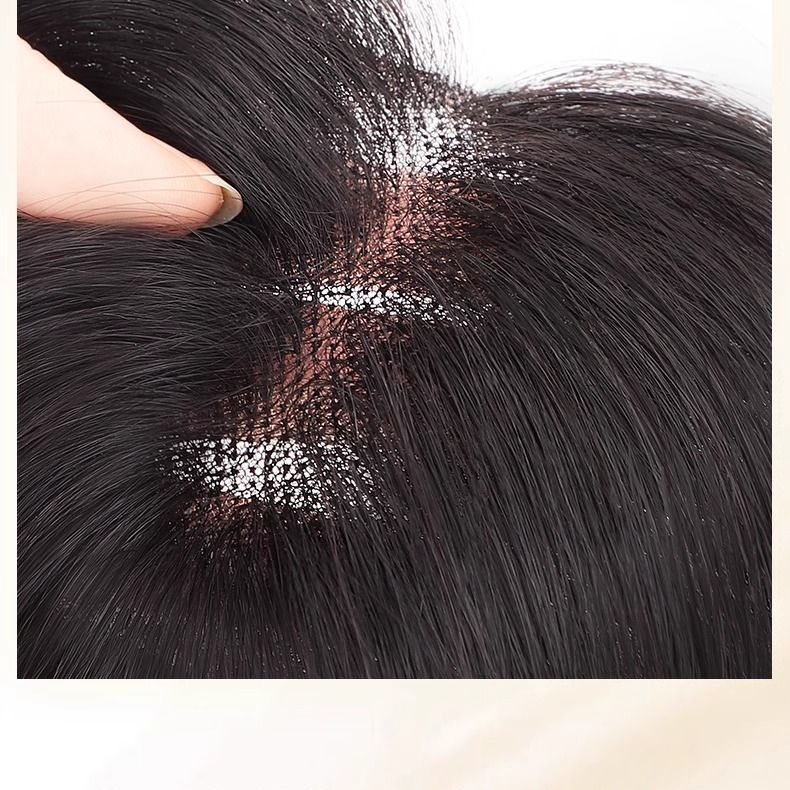 Ashley Perücke Frau Figur-acht Pony Erhöhen Sie die Menge Simulation von Echthaar Pony Clip-in-Extensions Synthetischer Verschluss