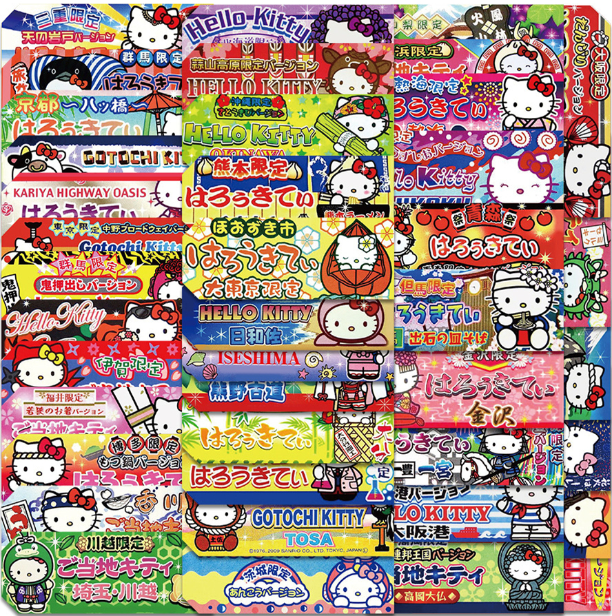 60 pçs sanrio adesivos mistos bonito olá kitty adesivos hellokitty decalques diy telefone bagagem portátil guitarra adesivo crianças brinquedo