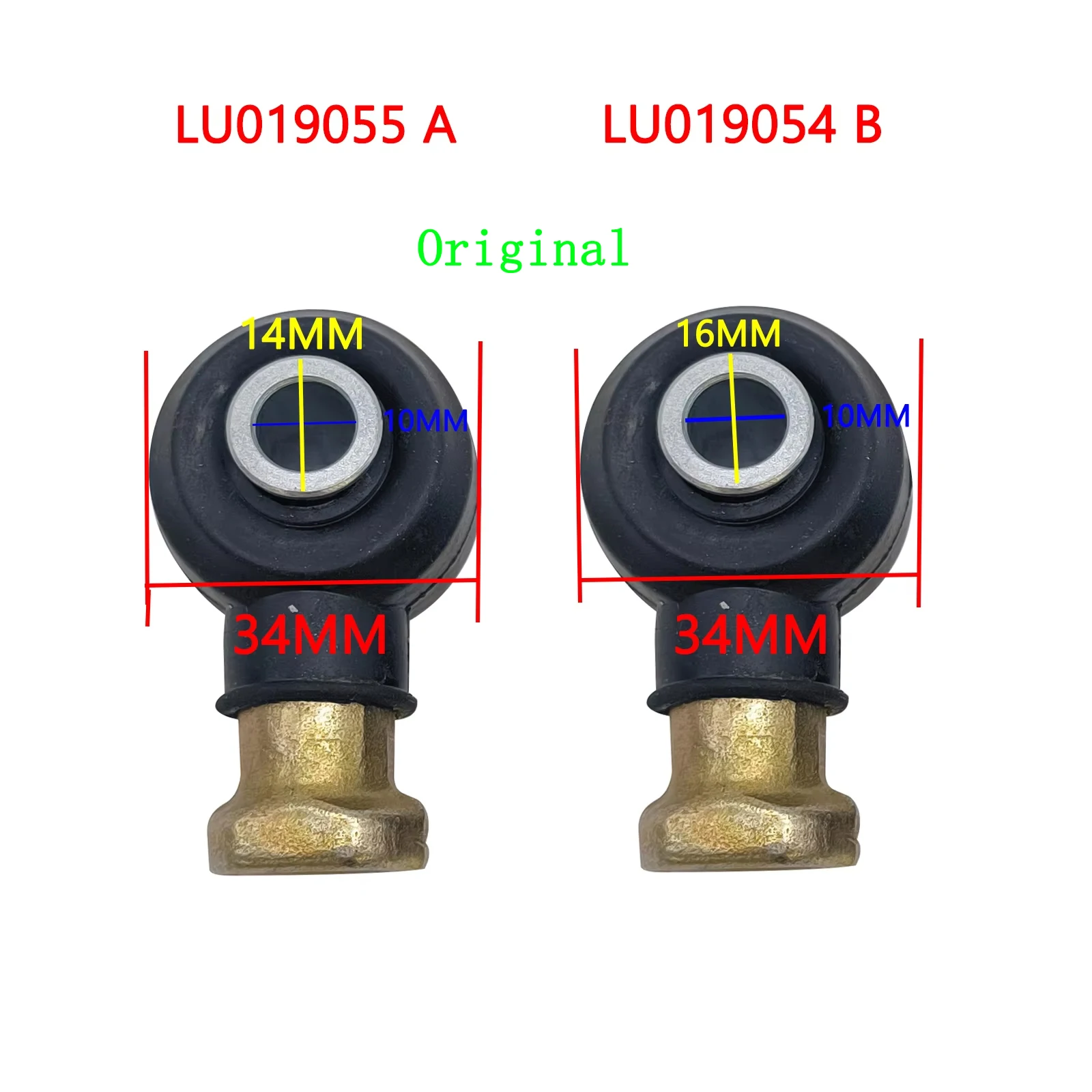 Końcówka drążka kierowniczego z przegubem kulowym A i B do Linhai 260/300 ATV GO KART Linhai 20503 20507 A i B po 3.1.01.1040, LU019054