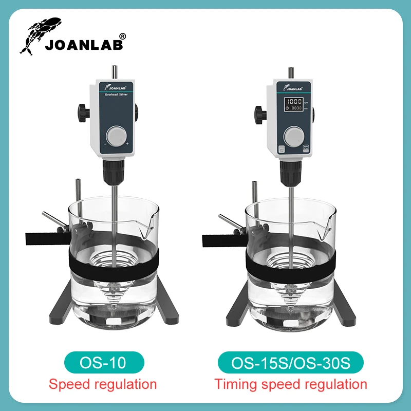 JOANLAB Agitatore elettrico da laboratorio Display digitale Agitatore sopraelevato Miscelatore Attrezzatura da laboratorio 20L 1500 giri/min