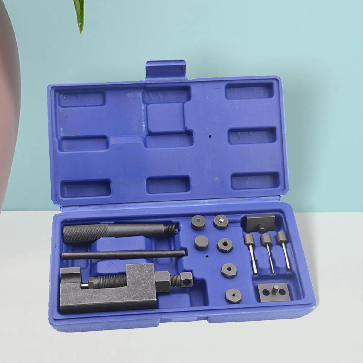 Motorcycle Chain Breaker Riveting Tool 6 pins Chain Cutter Riveter Bike Chain Pin Press Handle For 415/420/428/520/525/530/630