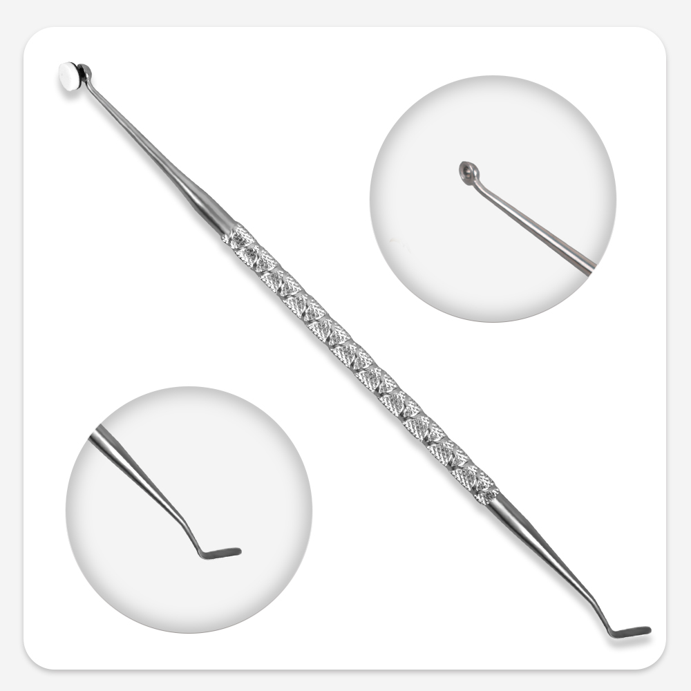 ทันตกรรมเรซิ่นบรรจุชุดเครื่องมือปั้นคอมโพสิต Cure ผู้ถือ Quick โฟม Pad Handle Trimmer Spatula