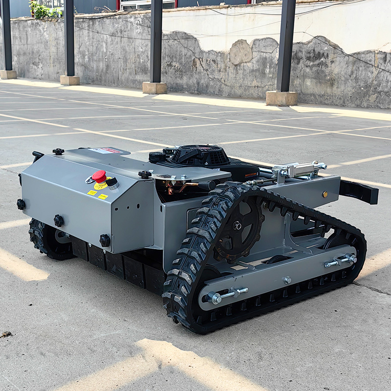 Aangepaste goedkope groothandel rijden automatische zero turn crawler grasmaaier afstandsbediening grasmaaier voor tuin