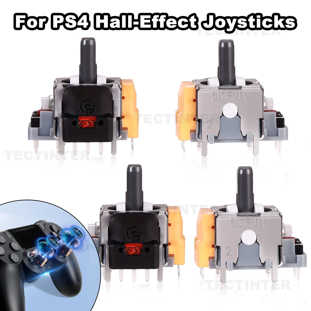 Joystick analogico ad effetto Hall 3D per controller PS4/Slim/Pro Gamepad Thumb Stick parti di riparazione di ricambio per accessori PS4