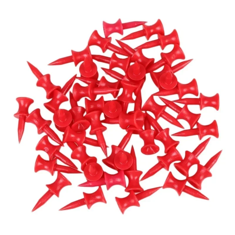 50個 ゴルフティー アソートカラー プラスチックゴルフティー ゴルフボール用