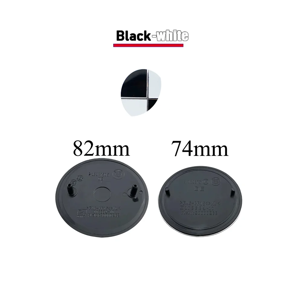 74mm 82mm Car Front Hood Emblem Logo Rear Trunk Badge for BMW E30 E38 E39 E46 E60 E61 E90 X1 X3 X4 X5 X6 E70 E83 X5 F10 F30 F32