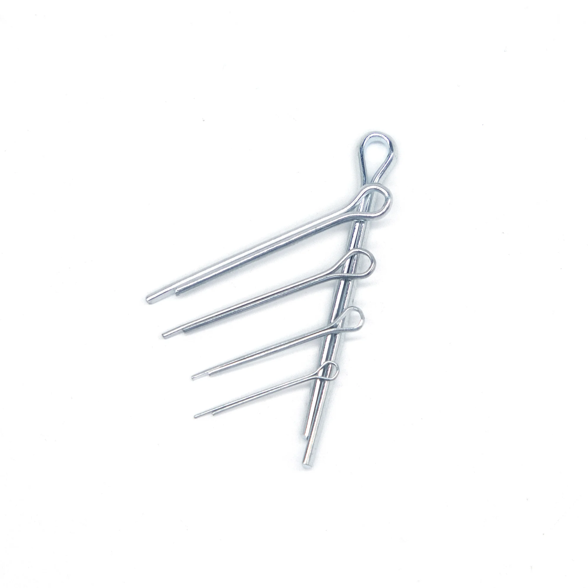 175Pcs Sliver Split Pins Cotter Fixings Assorted Sizes Zinc Plated Steel Hard Case Link Split Cotter Pin High Quality