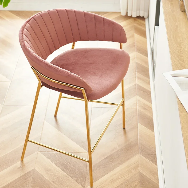 ร้านอาหารราคาถูกเก้าอี้บาร์สถานีภายนอก Luxury Commercial Bar สตูลยืนอุตสาหกรรม Taburete Cocina กาแฟเฟอร์นิเจอร์