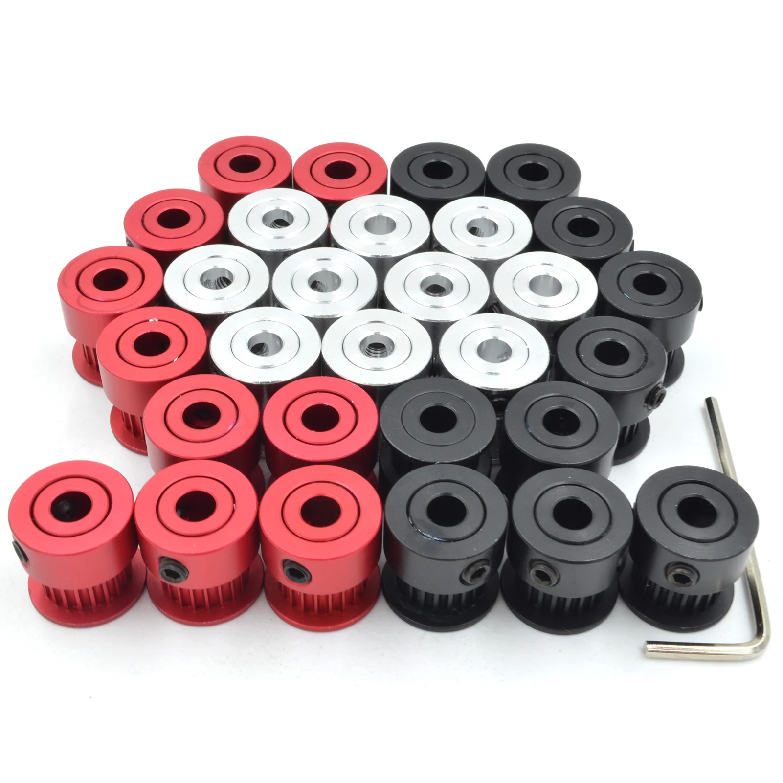 POWGE GT 20 Зубы 2GT 2 м зубчатый шкив Диаметр 4/5/6/6,35/8 мм для 2MGT GT2 синхронного ремня ширина 6/10 мм небольшой зазор 20 Зубы 20т