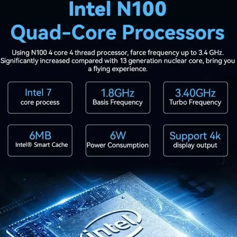 FIREBAT T8 Pro Intel N100 Mini PC Windows 11 16GB DDR5 512GB SSD Dual Gigabit Ethernet Port WIFI5 BT4.2 4K HD Multifunction PC
