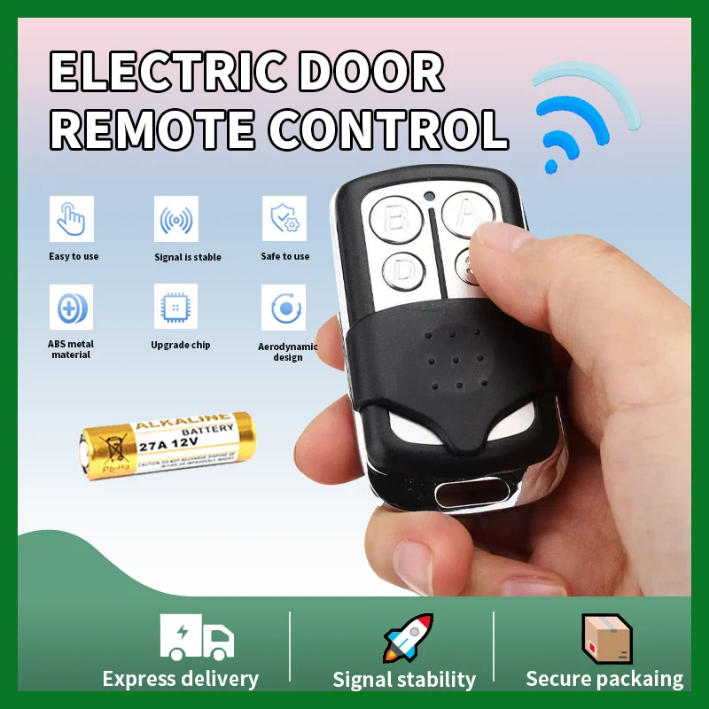 Clon de 433MHZ, código rodante de aprendizaje fijo, 5/10 Uds., duplicador Universal de garaje, 4 botones, abridor de puerta de garaje, Control remoto
