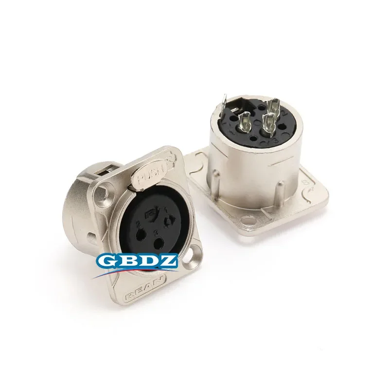 3 Core XLRr Soket Pria Wanita Emas/Berlapis Timah RC3FDL Soket Tipe D Modul Amplifier Daya YS145 Adaptor Antarmuka Audio