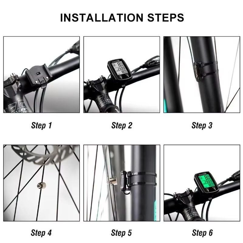 Ordenador para bicicleta LCD Digital con cable, velocímetro para ciclismo, odómetro de velocidad para bicicleta con retroiluminación, accesorios para bicicleta