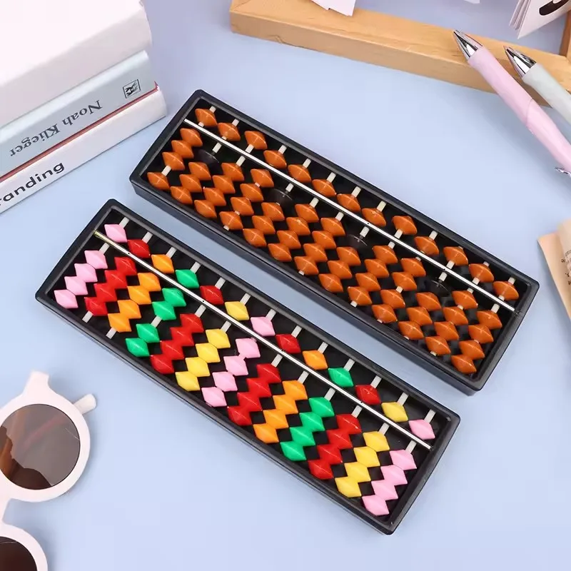 1PC Strumento di Apprendimento Della Matematica Per I Bambini Portatile Cinese 13 Cifre Colonna Abaco Aritmetica Soroban Calcolo Conteggio
