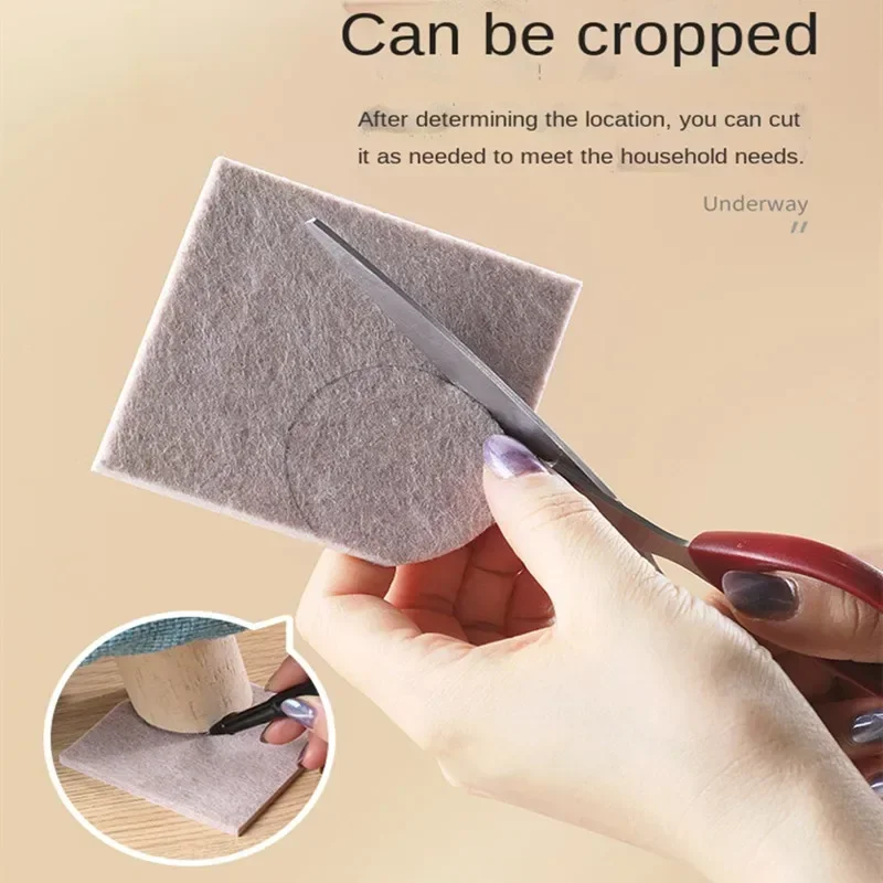 3-72Pcs Felt เก้าอี้ขาแผ่นหนา 3 มม.ชั้น Scratch Protector MAT Mute Non-SLIP Self กาว DIY เฟอร์นิเจอร์อุปกรณ์เสริม