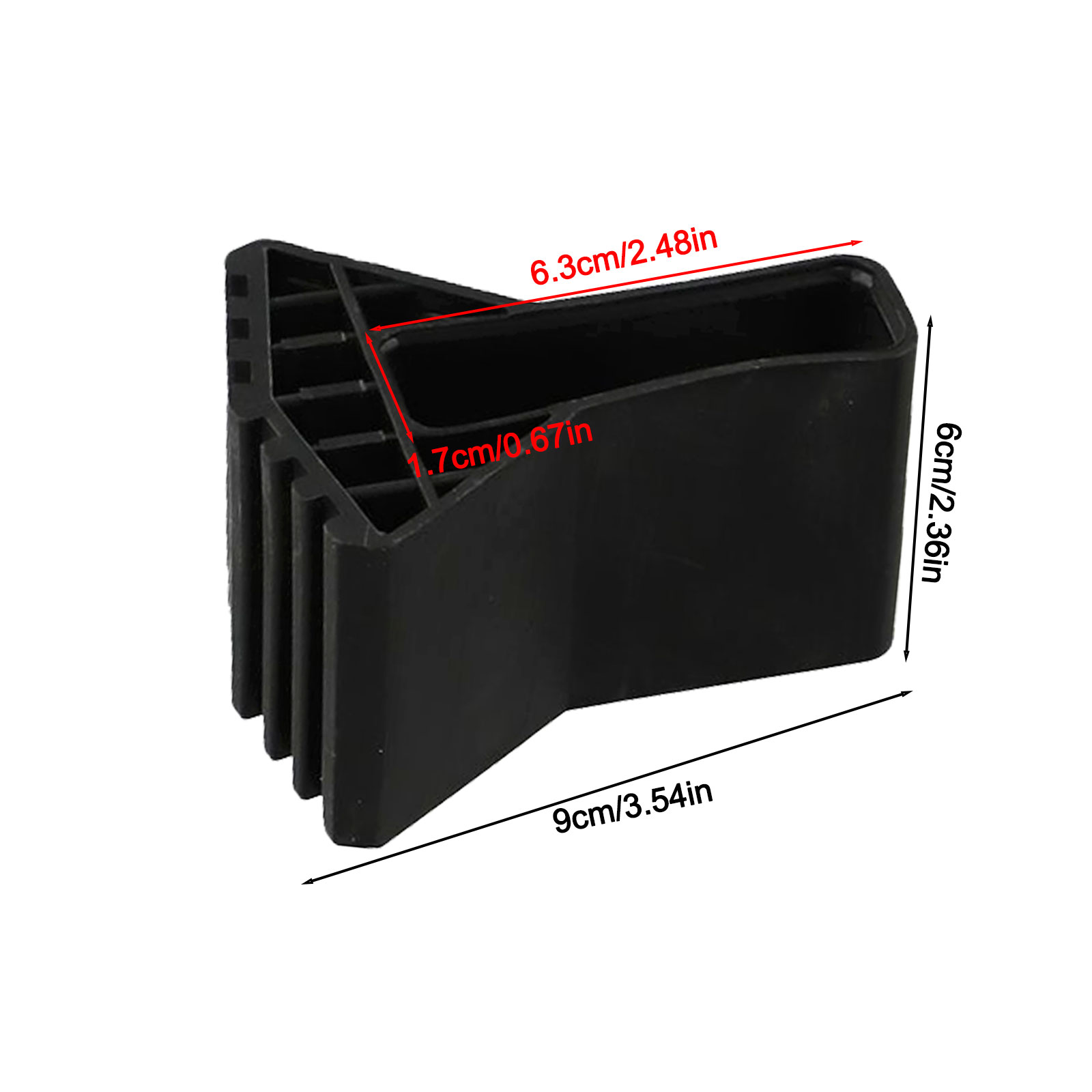 Almohadillas de goma antideslizantes para pies de escalera, cubiertas para pies, alfombrilla para muebles, protectores de repuesto para silla, cubierta para pie de escalera, 4 Uds.