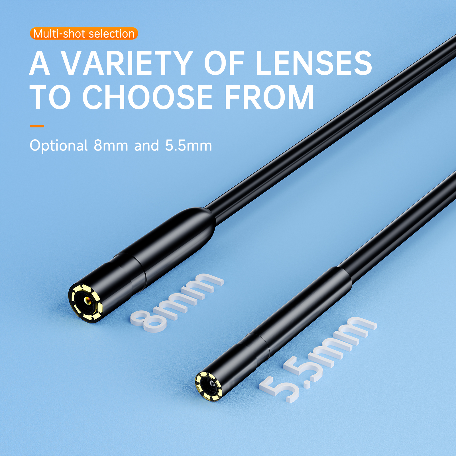 2в1 3MP двойной объектив 5,5 мм для Android ISOUSB эндоскопическая камера CMOS бороскоп инспекционный отоскоп камера цифровой микроскоп