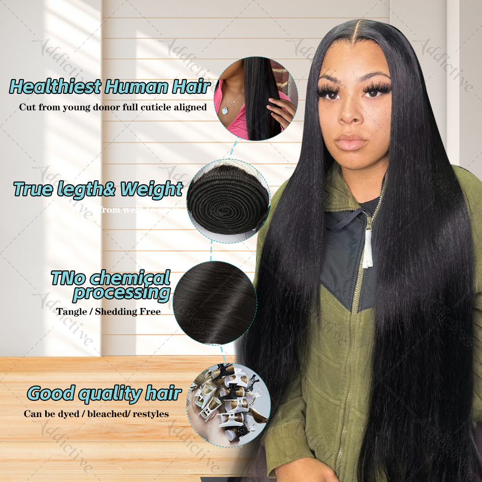 ブラジルのストレートヘアエクステンション,レミー100% ナチュラル,生の髪,30インチ,32インチ,40インチ,3ピース,4ピース,女性用