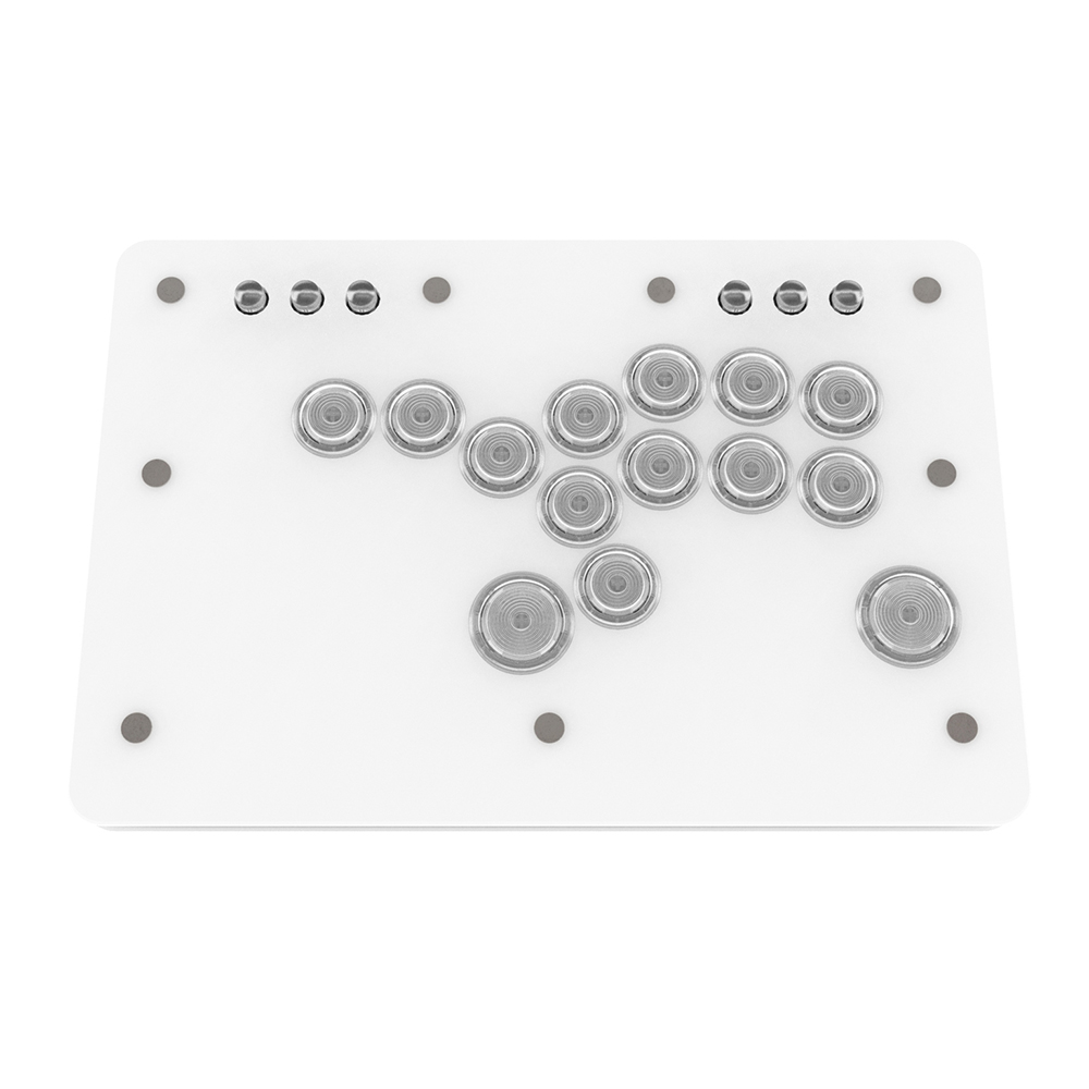 Punk Workshop Mini HitBox SOCD Fighting Stick Controller Mechanical Button Support PC/Android PS4 Xbox WII Switch Carbon Fiber