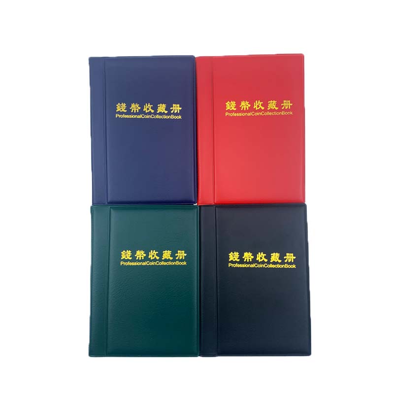 60 Piece/Sưu Tập Tiền Xu Album Lưu Trữ Đồng Xu Cuốn Sách Có Thể Đặt ít hơn 40 mét Đồng Tiền có Chống trượt bìa Coin Giữ Cuốn Sách 6 Lưới/trang
