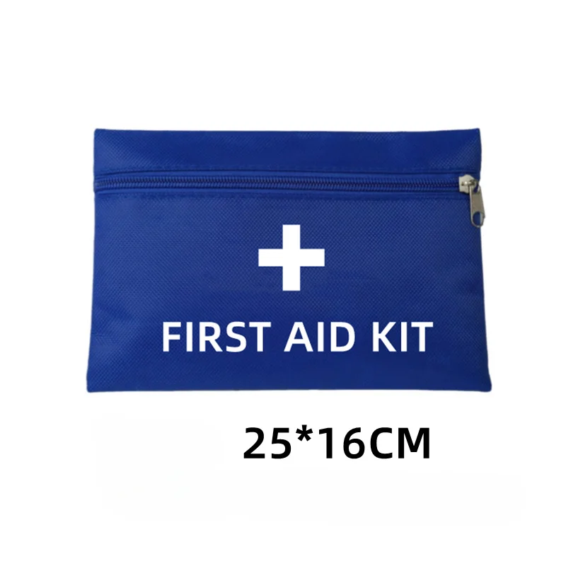 ชุดทางการแพทย์ฉุกเฉินมีซิปเก็บกระเป๋าใส่ของยาที่ใช้ในครัวเรือน kotak p3k พกพาได้1ชิ้น