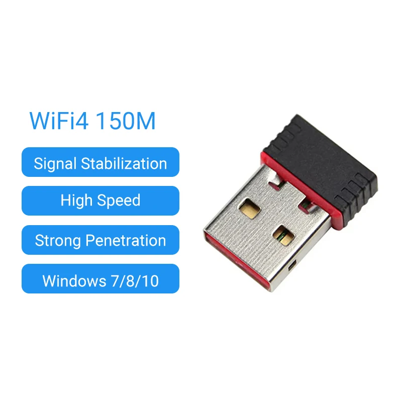 150Mbps USB WiFi Adapter for Raspberry Pi,Wireless Network Card Adapter WiFi Dongle for Desktop Laptop PC Windows