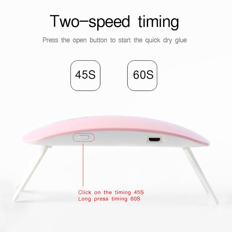 Bureau Drogen Nagellamp Gereedschap Nageldrooglamp Machine Draagbare Mini USB 6W 3LED UV-manicurelamp Nagel USB Thuisgebruik Nagellamplicht