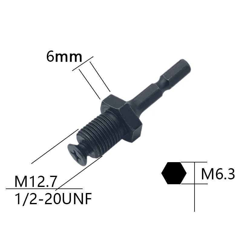 1/2"-20UNF / 3/8''-24UNF Thread Quick Change Adapter For Impact Wrench Conversion SDS-Plus / Hex / Socket Square Female Adapter