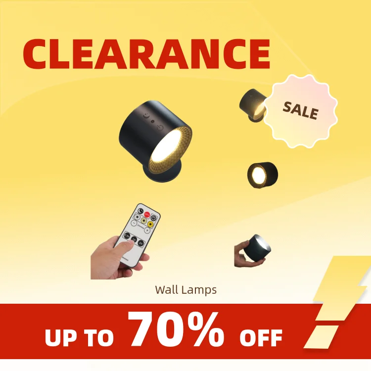 Clearance_Led Lampada da parete Touch Control IR Remote 360 Girevole Ricarica USB Luce notturna portatile wireless per comodino Camera da letto Rea