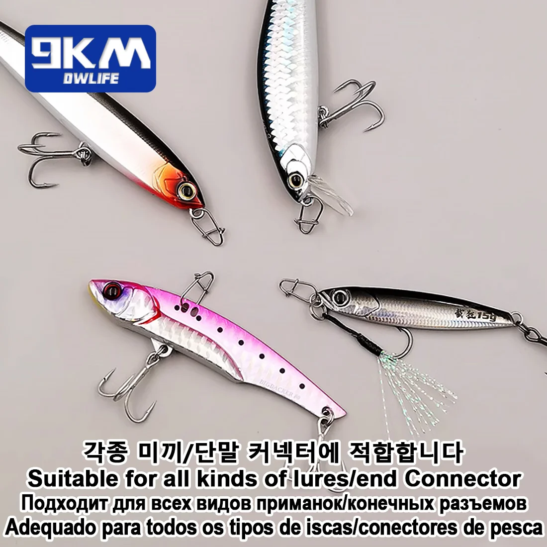 ตกปลา Snaps 50 ~ 200 ชิ้นคลิปตกปลา Fast Crankbait Snaps เหยื่อตกปลาตัวเชื่อมต่อตกปลาน้ําเค็ม Duo Lock Lure สแตนเลส