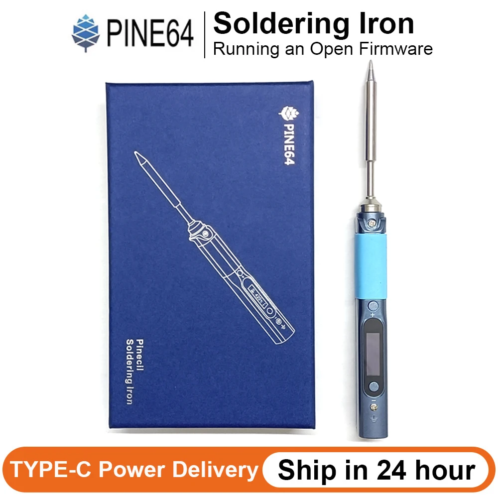 Pine64 CN รุ่น Pinecil V1 หัวแร้งแบบพกพาเครื่องมือเชื่อมที่ตั้งโปรแกรมได้ปรับอุณหภูมิ Digital Solder Station