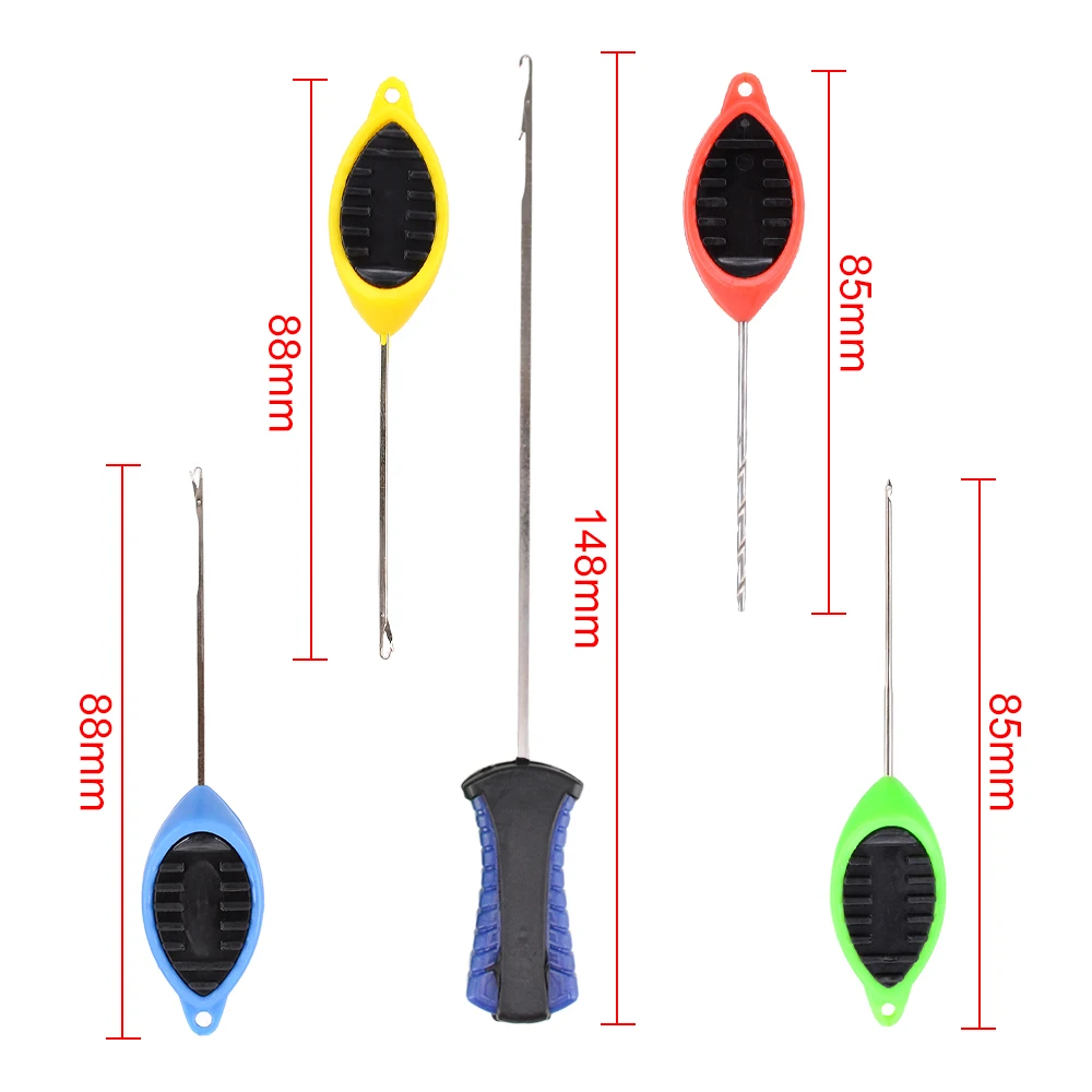 Hirisi ปลาคาร์พตกปลาเหยื่อชุดเข็ม, pop Up Boilie Rigs Splicing เข็มปลาคาร์พ Hook Link ทําเครื่องมืออุปกรณ์ตกปลา BT11