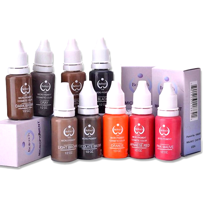15 мл пигменты для микроблейдинга, профессиональный набор чернил для татуировки, перманентный макияж, бровей, губ, подводка глаз, цвет татуировки, инструмент для красоты тела