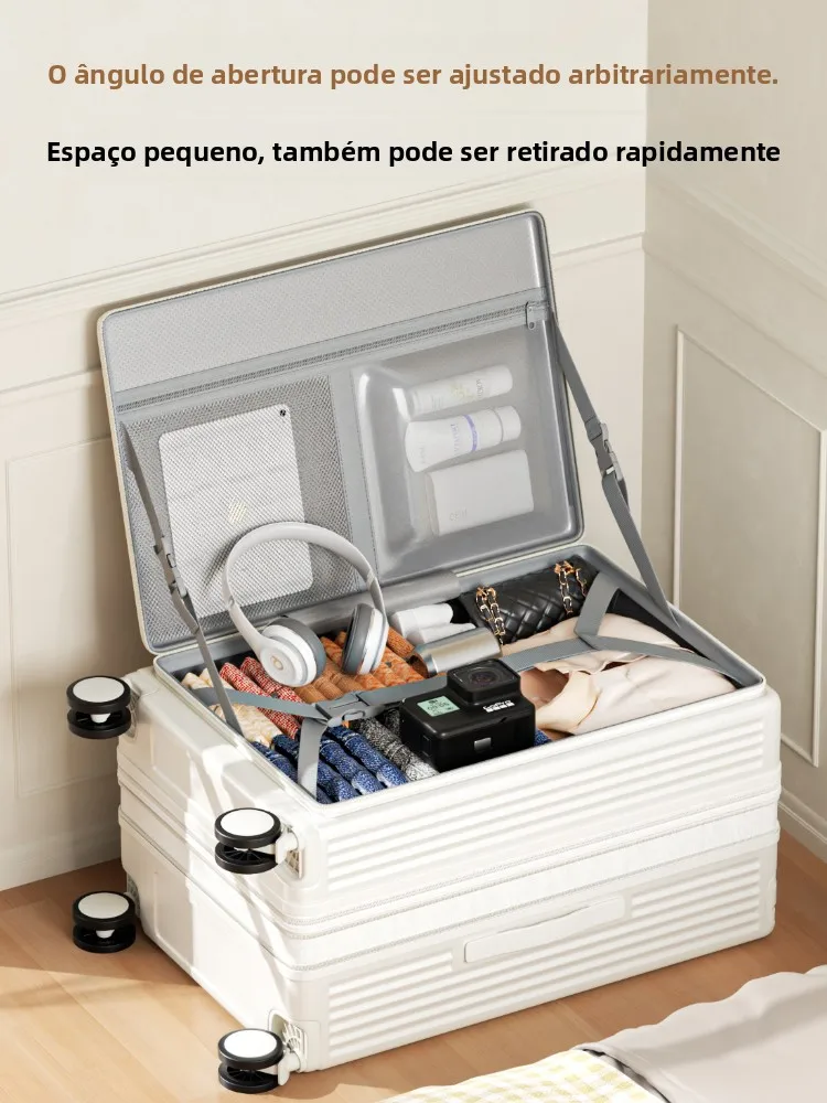 Mala de Viagem de ande Capacidade para Mulheres, Expansível, Multifuncional, com Rodas e Trava