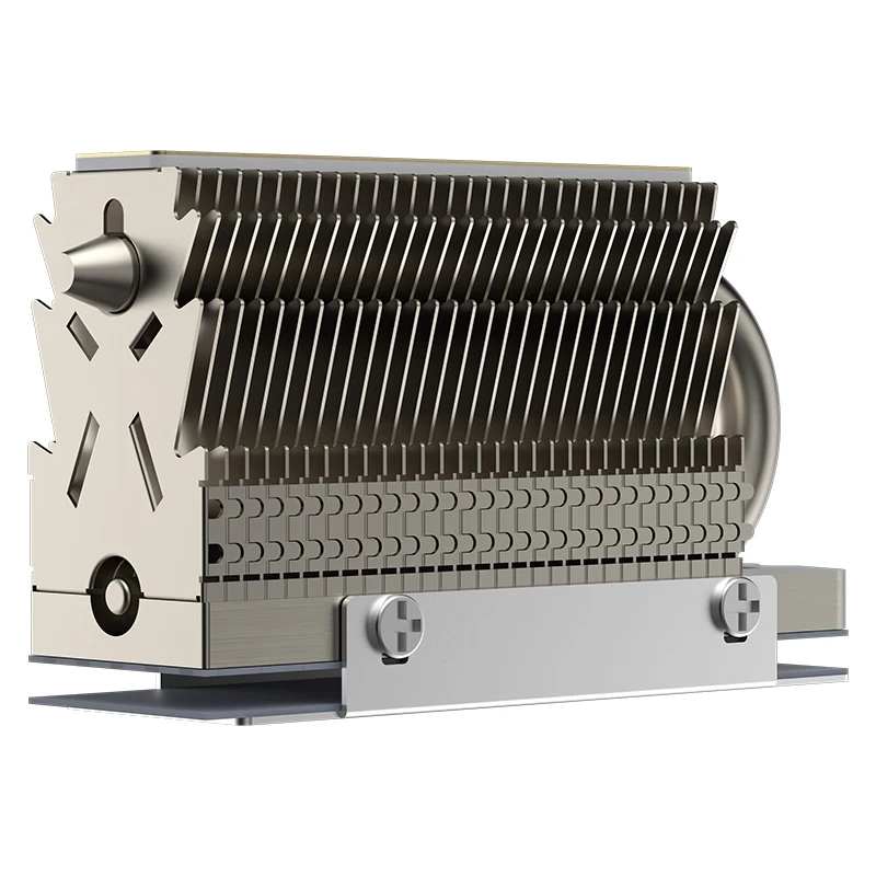 COOLLEO HR-09 M.2 2280 SSD ฮีทซิงค์ Electroplated Reflow เชื่อม AGHP HeatPipe 2280 NVMe SSD Cooler
