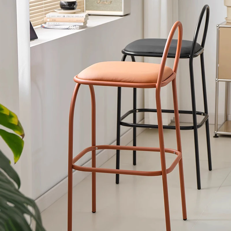 Moderne Friseur Barhocker Metall Restaurant minimalist ischen Luxus Wohnzimmer Stuhl Theke Gaming Sillas Para Comedor trend ige Möbel