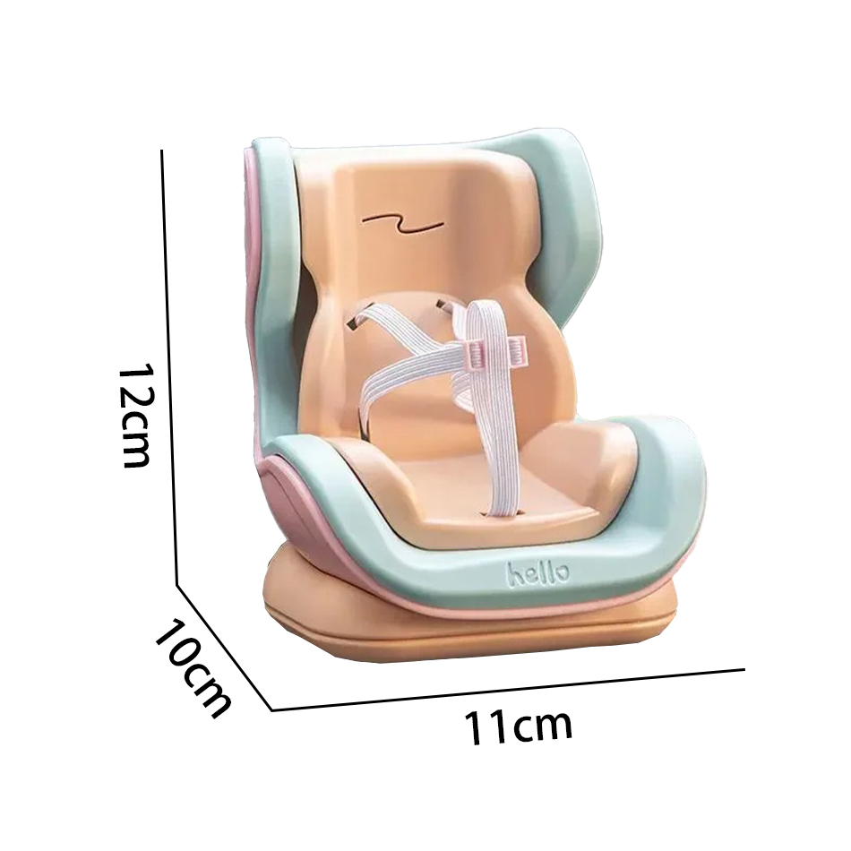 Siège de sécurité pour poupée de voiture, 4 Styles, modèle de chaise de dessin animé, décor de sortie de siège de poupée Kawaii, accessoires de style intérieur de voiture Labubu ﻿