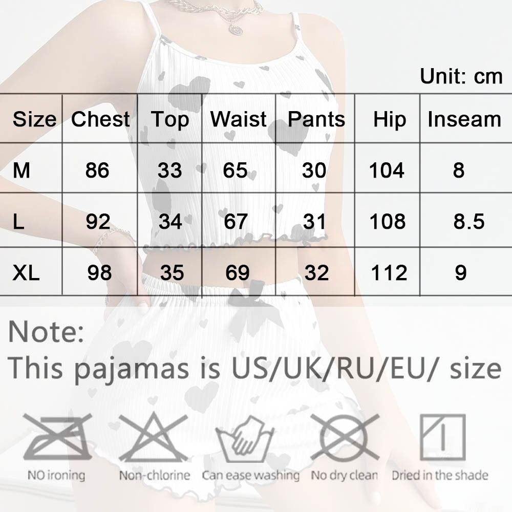 Neue Sommer Dünne Pyjamas Einfarbig Polyester Freizeit Anzug Homewear Set Sling Shorts Damen