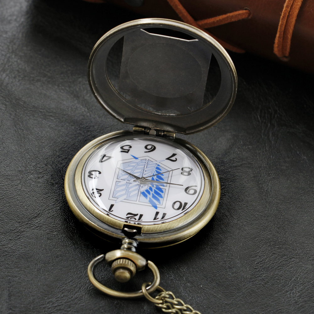 자이언트 배지 애니메이션 석영 주머니 시계 남성과 여성을위한 고품질 남여 목걸이 펜던트 쥬얼리 선물 Religio Masculino