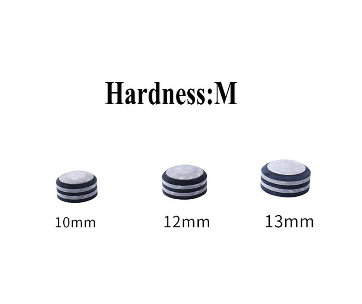 Punta de taco de billar de cuero multicapa Cuppa, tamaño 10/12/13 mm